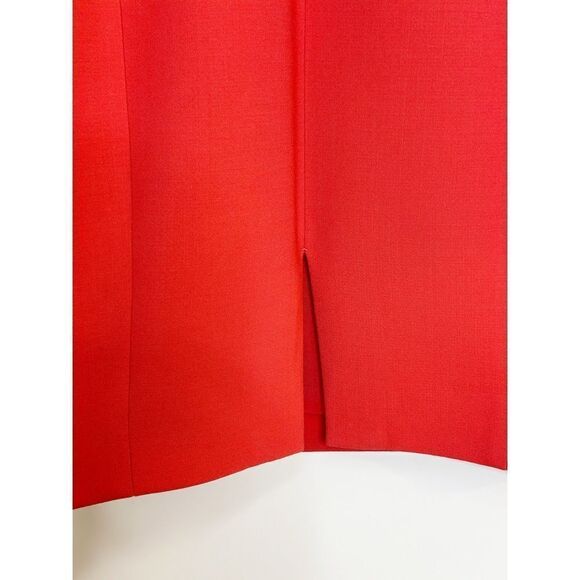 Jason Wu Wool Blend Sheath Dress Coral Red Size 2 - Picture 6 of 10